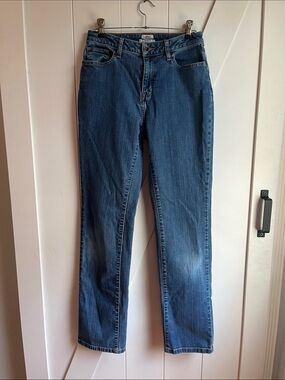 L.L. Bean Women's Medium Blue Straight-Leg Jeans Tall